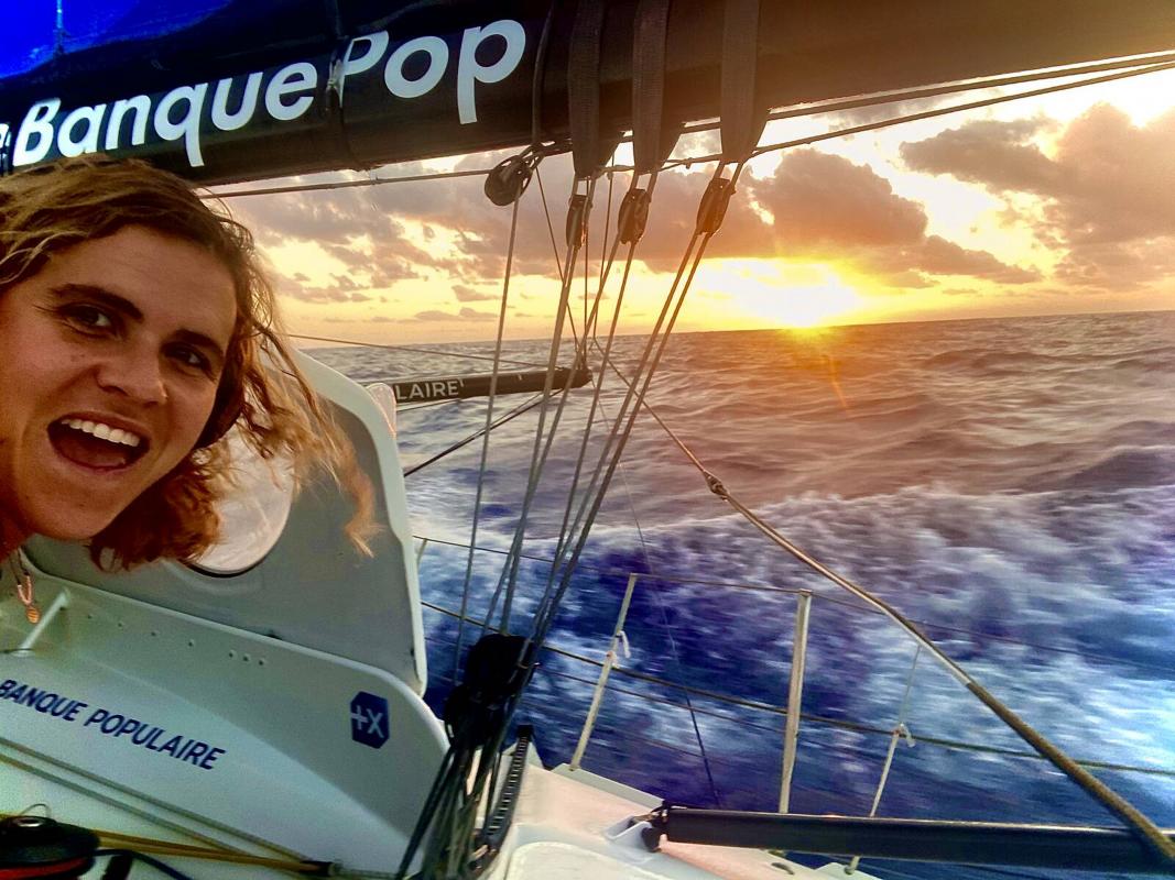 Coucher de soleil au large du Brésil