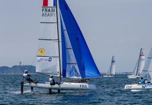 Quentin Delapierre et Manon Audinet qualifient le Nacra pour les Jeux Olympiques