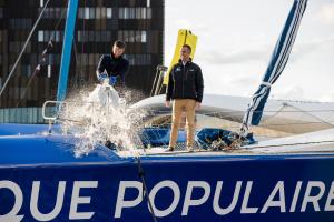 Le Maxi Banque Populaire XI a été baptisé au Havre par Tony Estanguet