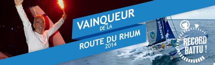 Vainqueur de la Route du Rhum en 2014
