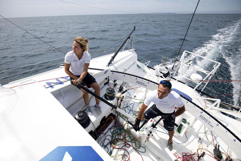 Clarisse & Armel au départ de La Rolex Fastnet Race