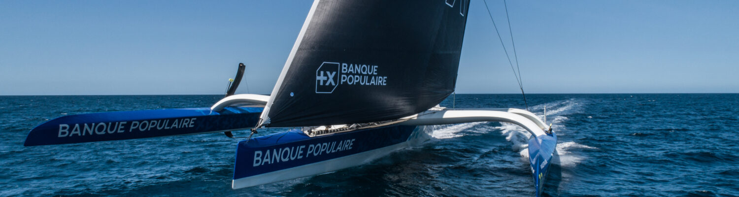 MAXI BANQUE POPULAIRE XI
Skipper : Armel LE CLEAC'H
Co-skipper : Sebastien JOSSE
Banque d'images drone
Transat Jacques Vabre 2023
Double
Photographe : Jérémie LECAUDEY
©BPCE/Jeremie LECAUDEY