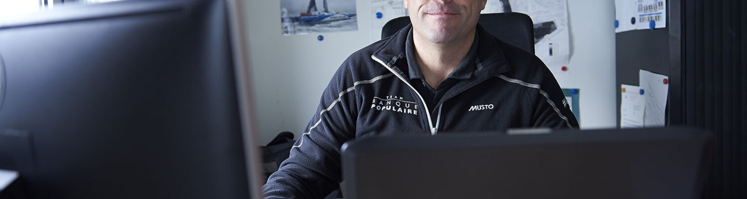 Lorient le 4 novembre 2015, Base technique du Team Banque Populaire.