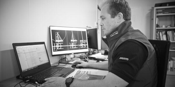 Lorient le 4 novembre 2015, Base technique du Team Banque Populaire.