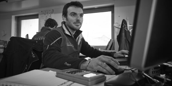 Lorient le 4 novembre 2015, Base technique du Team Banque Populaire.