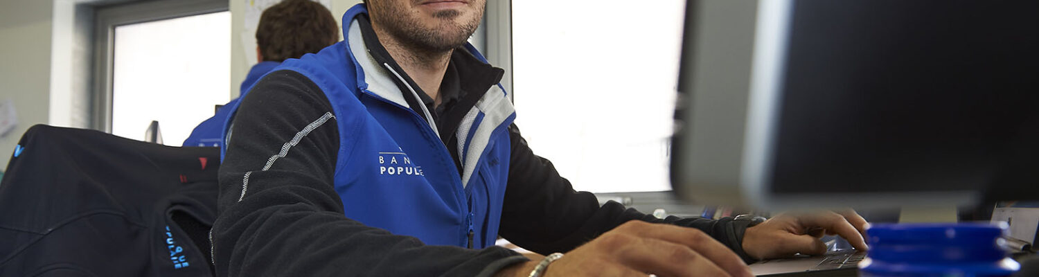 Lorient le 4 novembre 2015, Base technique du Team Banque Populaire.