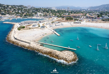 Paris 2024 Olympic Sailing Test Event, Marseille, France. Day 8 Race Day on 16th July 2023.