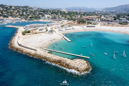 Paris 2024 Olympic Sailing Test Event, Marseille, France. Day 8 Race Day on 16th July 2023.