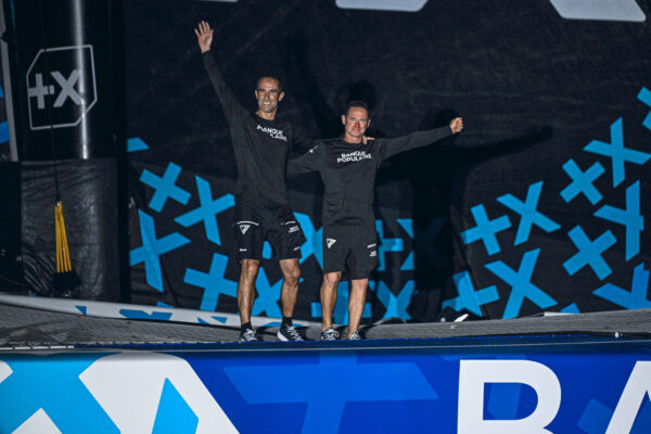 FORT-DE-FRANCE, MARTINIQUE : Ultim Maxi Banque Populaire XI, skippers Armel Le Cleac'h and Sebastien Josse are taking 4th place in their category of the Transat Café l'OR 2025 on November 6, 2025 in Fort-de-France, Martinique. (Photo by Olivier Blanchet / Alea)