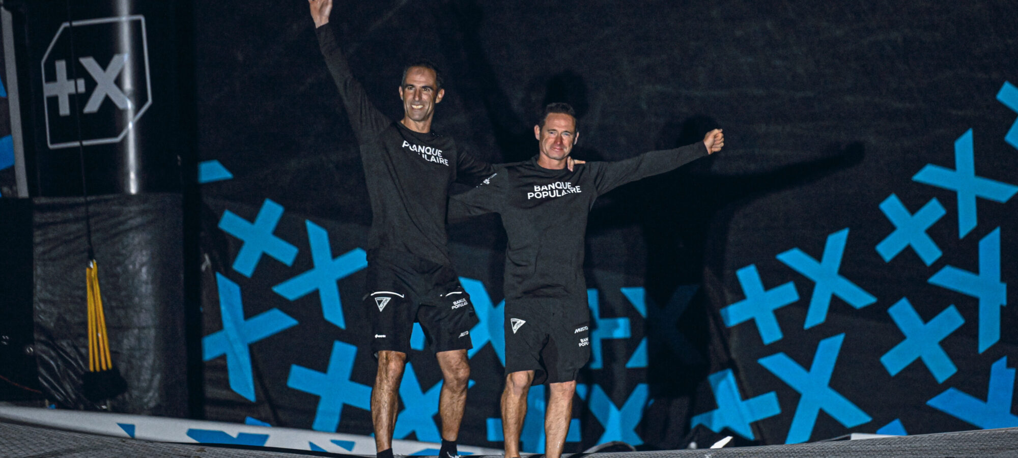 FORT-DE-FRANCE, MARTINIQUE : Ultim Maxi Banque Populaire XI, skippers Armel Le Cleac'h and Sebastien Josse are taking 4th place in their category of the Transat Café l'OR 2025 on November 6, 2025 in Fort-de-France, Martinique. (Photo by Olivier Blanchet / Alea)