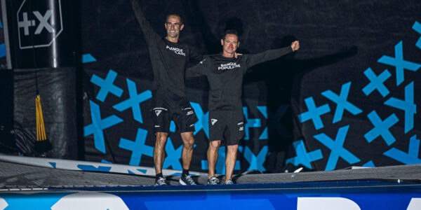 FORT-DE-FRANCE, MARTINIQUE : Ultim Maxi Banque Populaire XI, skippers Armel Le Cleac'h and Sebastien Josse are taking 4th place in their category of the Transat Café l'OR 2025 on November 6, 2025 in Fort-de-France, Martinique. (Photo by Olivier Blanchet / Alea)