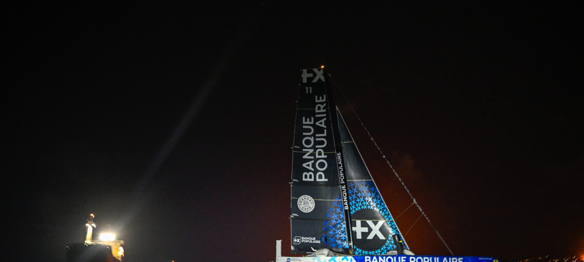 FORT-DE-FRANCE, MARTINIQUE : Ultim Maxi Banque Populaire XI, skippers Armel Le Cleac'h and Sebastien Josse are taking 4th place in their category of the Transat Café l'OR 2025 on November 7, 2025 in Fort-de-France, Martinique. (Photo by Olivier Blanchet / Alea)